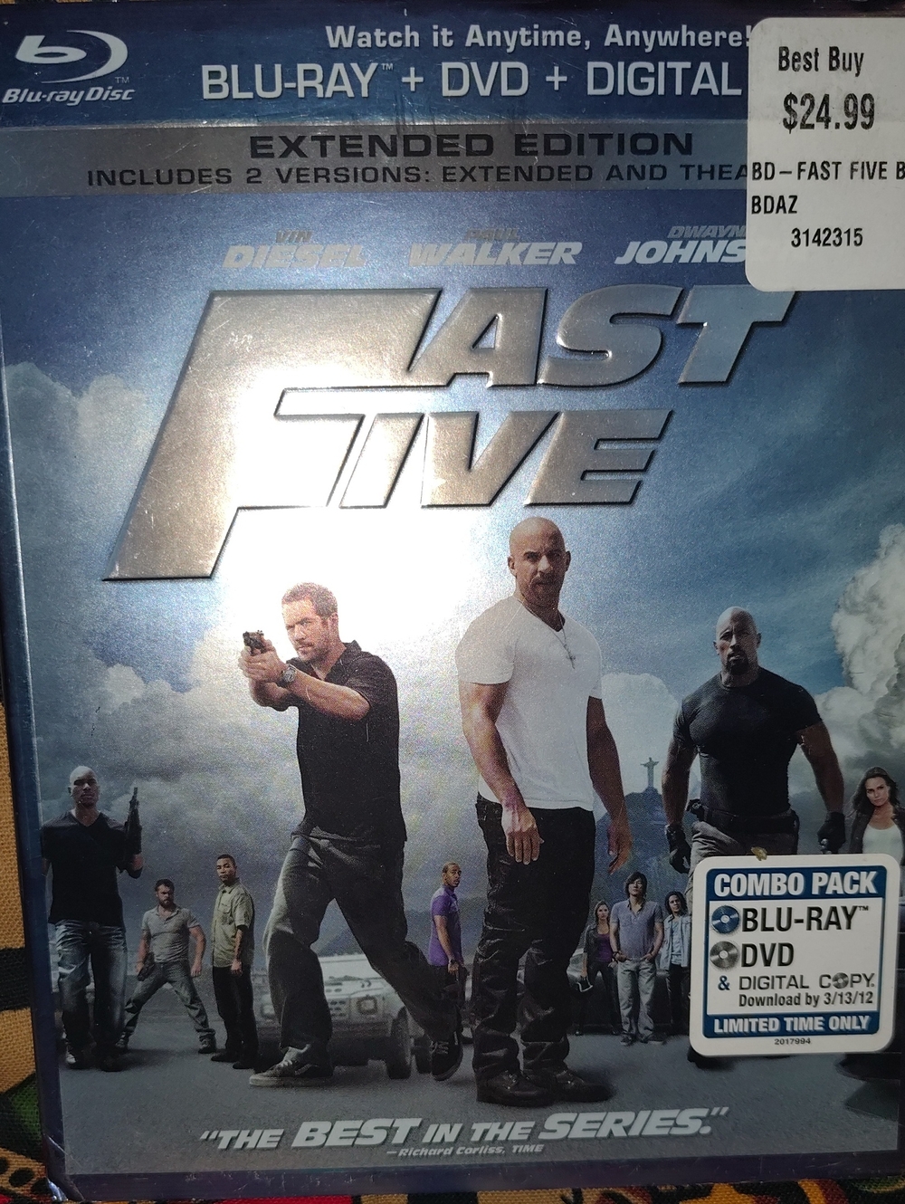 🏎️Fast Five Blu-Ray🏎️
